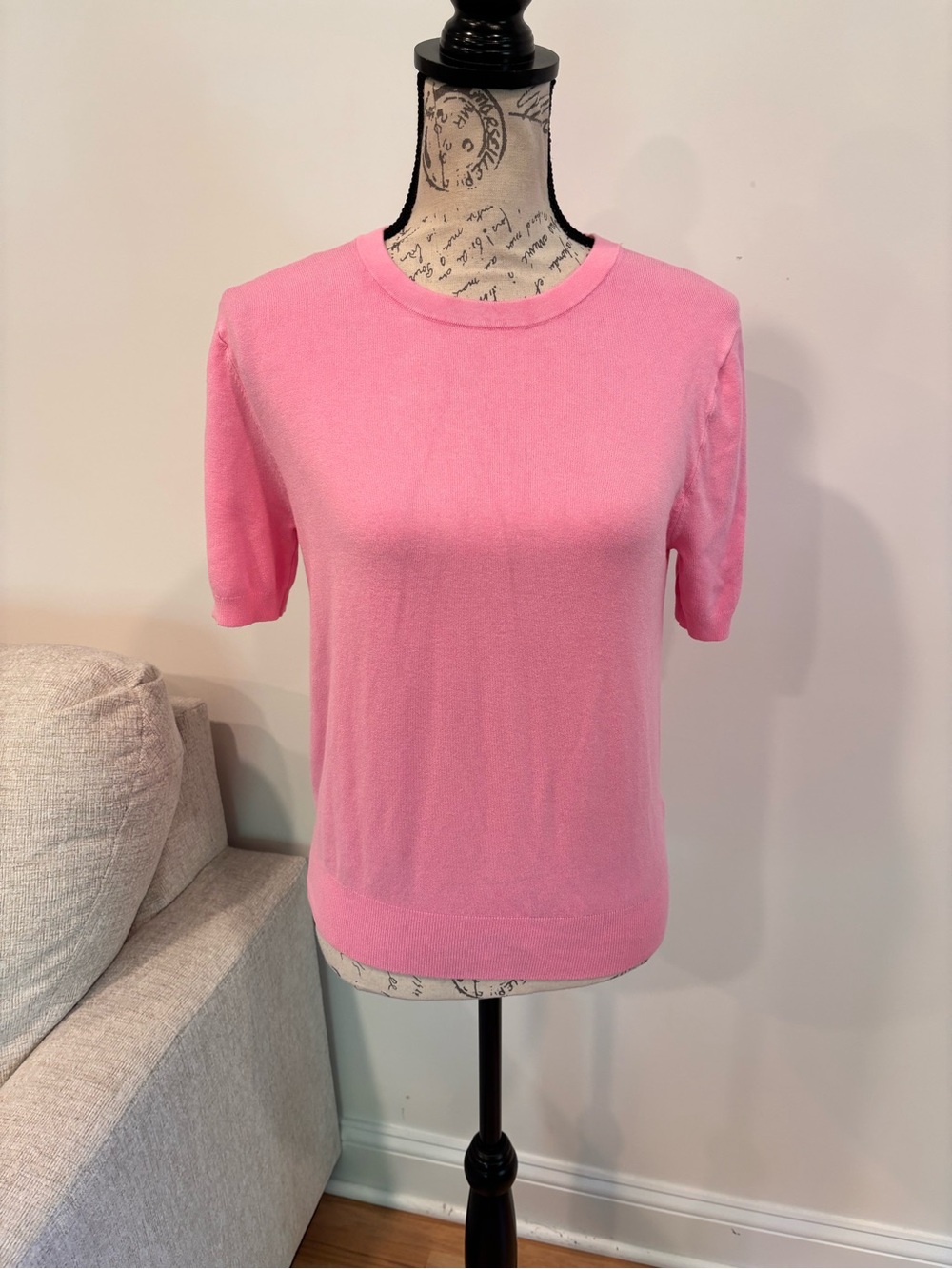 Zara short sleeve sweater in bubblegum pink size XL